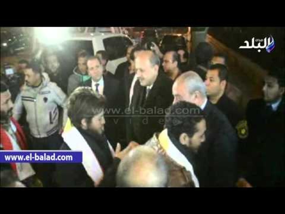 صدى البلد | استقبال حافل لأبناء قرية ساقية داقوف العائدين من ليبيا