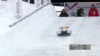 스켈레톤 윤성빈, 세계선수권 첫날 6위 / YTN