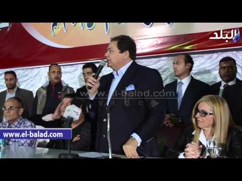 صدى البلد | بدء الحفل السنوى لتكريم تجار وموزعى سيراميكا كليوباترا بحضور أبو العينين