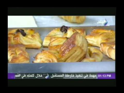 حلقة (الكرواسون/ تورتة الشيكولاتة/ تورتة رولات) فى اكلة من بلدى 25-3-2014