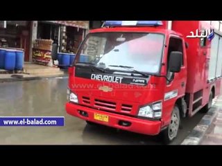 صدى البلد |  أمطار غزيرة بمطروح.. والاستعانة بسيارت الحماية المدنية لشفط المياه