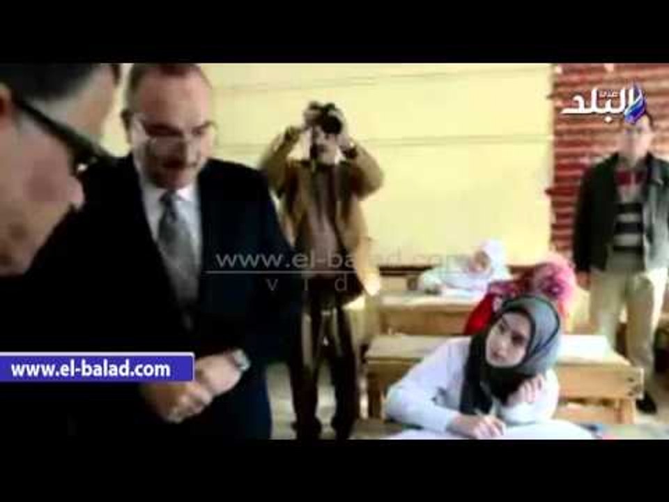صدى البلد |  محافظ بني سويف يتفقد لجان الشهادة الإعدادية