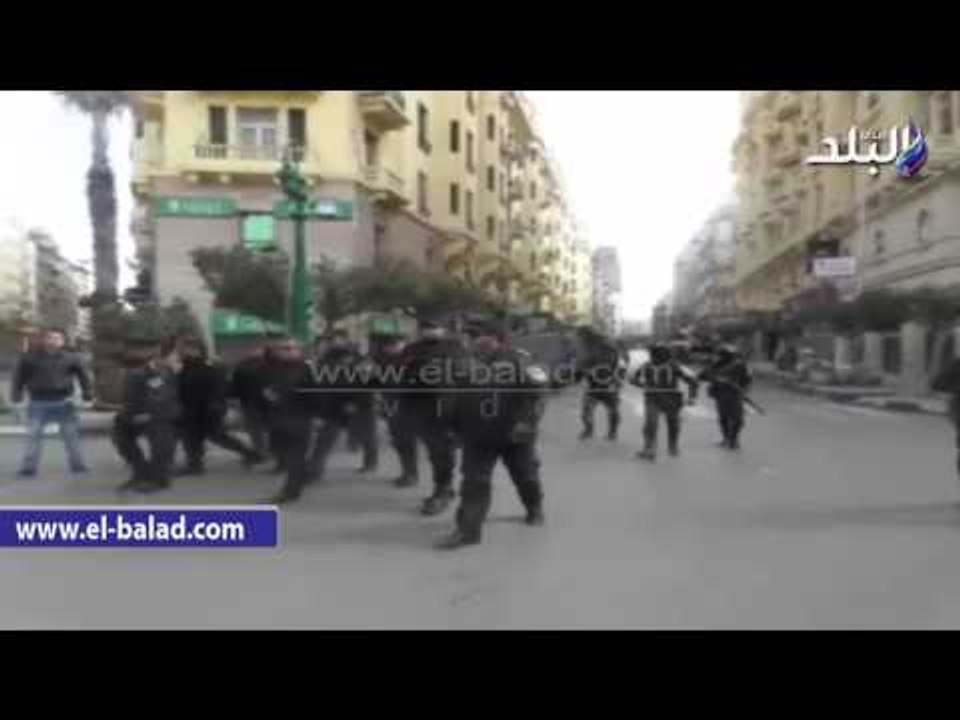 صدى البلد |  تشكيلات أمنية بالتحرير ووسط البلد لتأمين ذكرى ثورة يناير