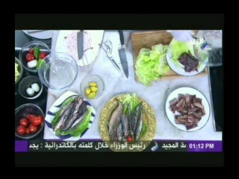 حلقة عجة بيض/رنجة بالطماطم/سلطة بطاطس بالرنجة/سلطة فاصوليا بيضاء فى اكلة من بلدى 21-4-2014