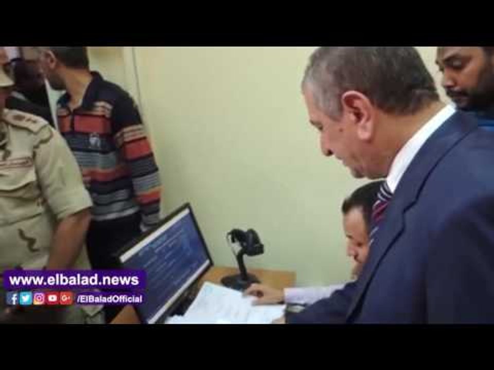 محافظ كفرالشيخ ومدير الأمن يفتتحان مركز إصدار البطاقات
