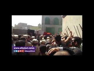 دفن شهيد سيناء بمقابر عائلته بميت على ووالده كنت حاسس وجهزت قبرالعريس