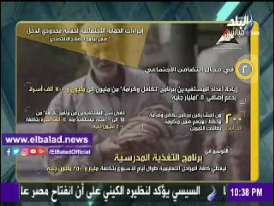 صدى البلد |موسى : الوزراء أصدر «انفوجراف»عن إجراءات حماية محدودى الدخل