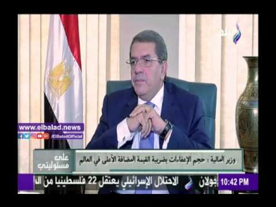 صدى البلد |وزير المالية: تأخرنا كثيرا في فرض ضر...