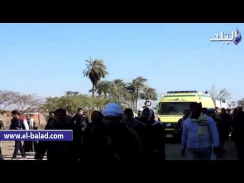 صدى البلد | الآلاف يشيعون جثمان شهيد العريش بمسقط رأسه في سوهاج