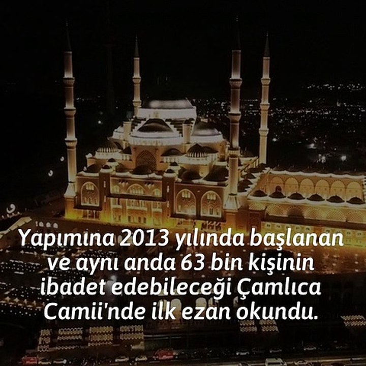 Çamlıca’da ilk ezan ve ilk namaz