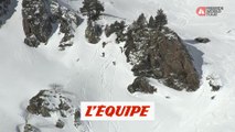 Le run engagé de Victor de Le Rue en Andorre - Adrénaline - Snowboard freeride