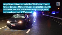 Angélique, 35 ans, et sa belle-fille Fiona, 12 ans, toutes deux de Mouscron, ont été mortellement fauchées par une voiture sur un passage pour piétons jeudi soir à Walcourt.