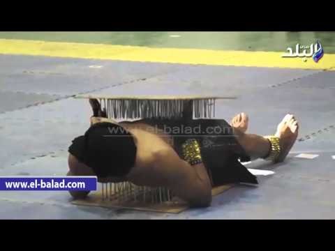 صدى البلد | الرجل الخارق يظهر فى احتفالات «الدقهلية» بعيد المحافظة