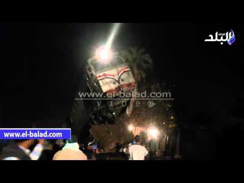 صدى البلد | حادث إنقلاب قطار ببني سويف: لا وفيات وإصابة 62 راكباً