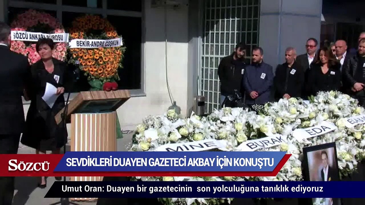 Sevdikleri duayen gazeteci Akbay için konuştu Umut Oran:  Gerçekten duayen bir gazetecinin son yolculuğana tanıklık ediyoruz