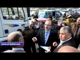 صدى البلد |محافظ بني سويف يتابع الحلول المرورية ورفع كفاءة الشوارع