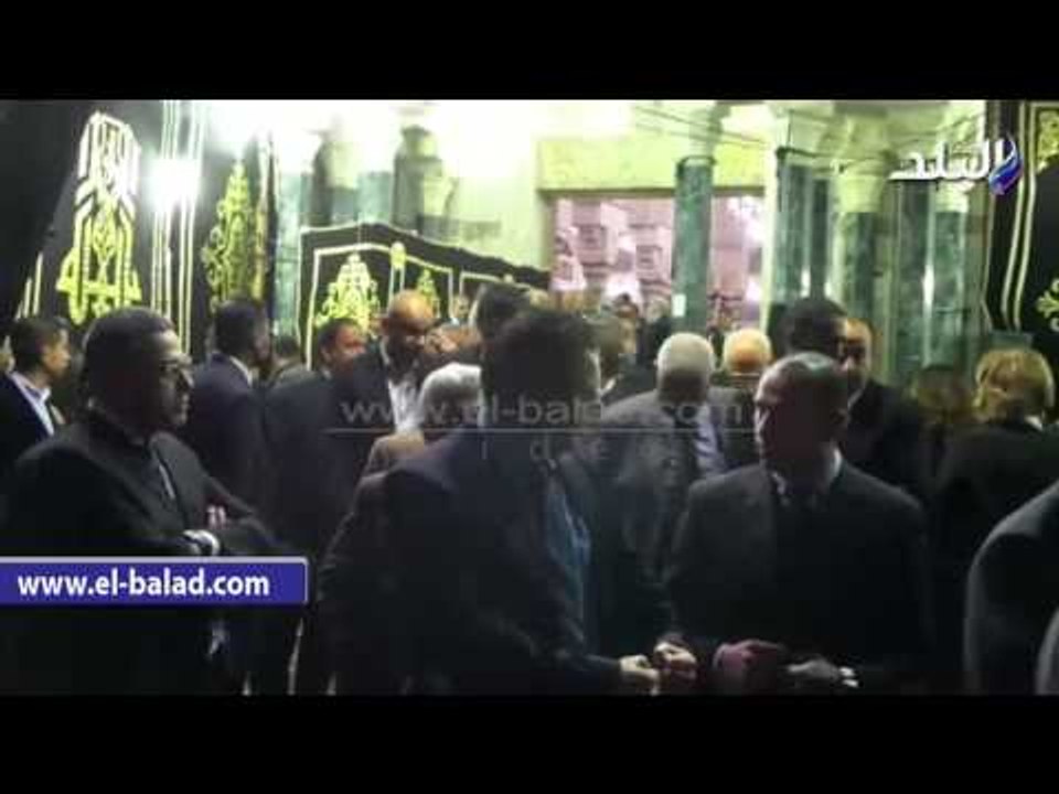 صدى البلد |  سامح عاشور يقدم واجب العزاء في "هيكل"