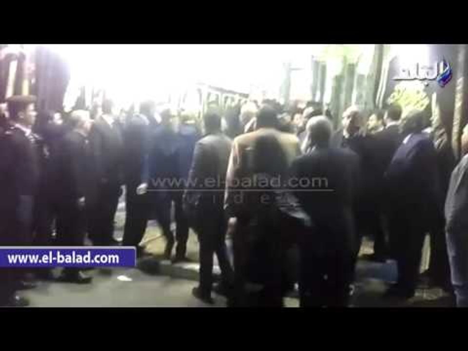 صدى البلد |  يسرا ولميس الحديدي يقدمان واجب العزاء في "هيكل"