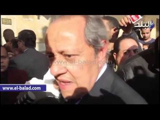 صدى البلد | منير فخري  يشارك في جنازة "الاستاذ"