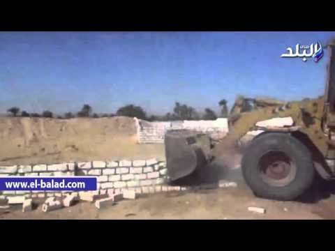 صدى البلد | ازالة 96 حالة تعدى على الاراضي الزراعية بالاقصر