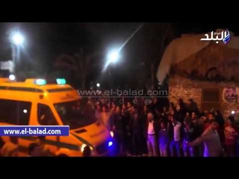 صدى البلد | سيدات مسقط راس الشهيد الحديدى بالدقهلية يستقبلون جثمانه بالزغاريد