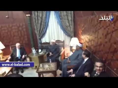 صدى البلد | الإمام الأكبر يستقبل الرئيس العراقي بمشيخة الازهر