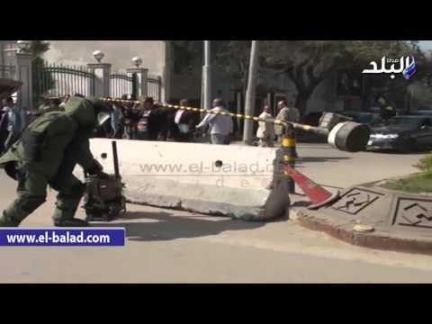 صدى البلد | محافظ الغربية والقيادات الأمنية يشهدون تجربة لتفكيك قنبلة بالطرق الحديثة
