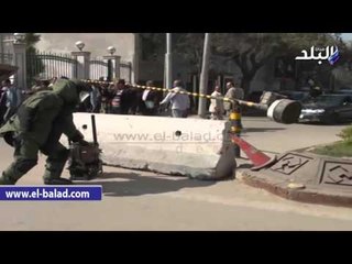 صدى البلد | محافظ الغربية والقيادات الأمنية يشهدون تجربة لتفكيك قنبلة بالطرق الحديثة