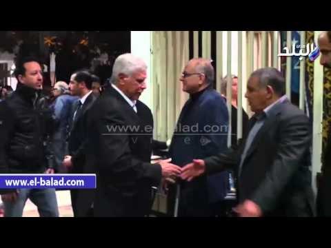 صدى البلد | حسن شحاتة يصل عزاء الكابتن حسن مختار