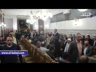صدى البلد | بدء عزاء شهيد "الإسعاف" بمسجد عمر مكرم