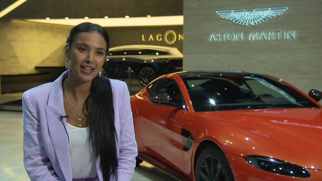 Aston Martin Lagonda at the Geneva Motor Show 2019 - Interview Maya Jama
