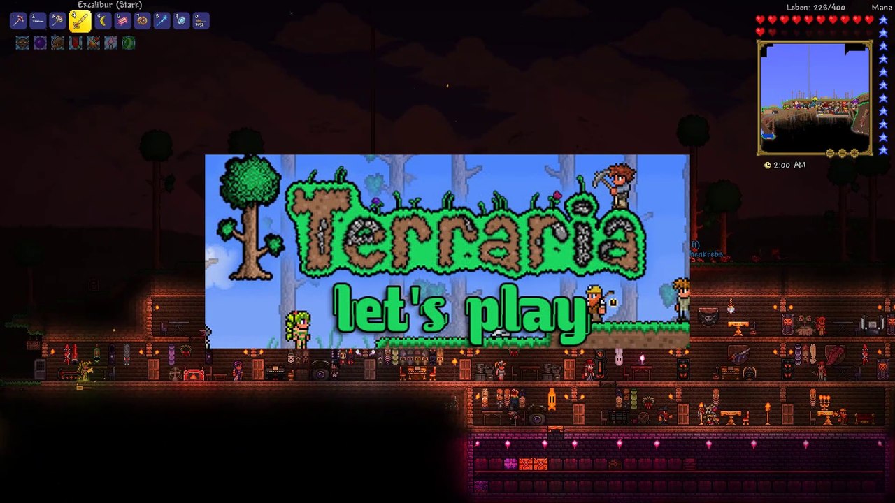 Terraria Let's Play 154: Ausbau der Kampfplattform