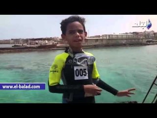 صدى البلد | طفل يعتزم الغوص 24 ساعة تحت الماء