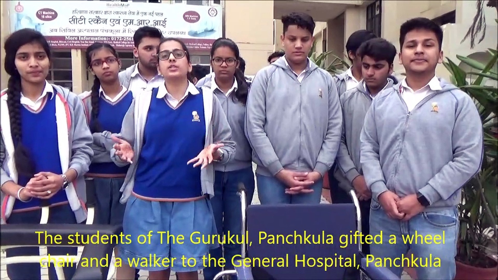 ⁣A Gift for the General Hospital, Panchkula by the students of The Gurukul, Panchkula