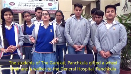 A Gift for the General Hospital, Panchkula by the students of The Gurukul, Panchkula