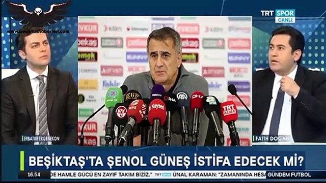 Erbatur Ergenekon @erbature Şenol Güneş’in yarın istifa etmesi söz konusu değil mi - Fatih Doğan @fatihdogan_38 Benim aldığım bilgi yüzde 99 istifa