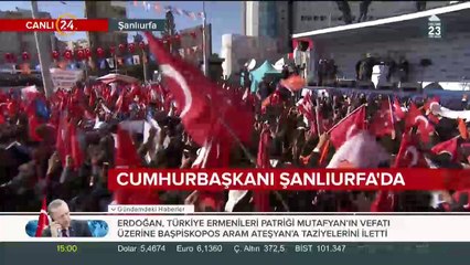 İbrahim Tatlıses Şanlıurfa mitinginde