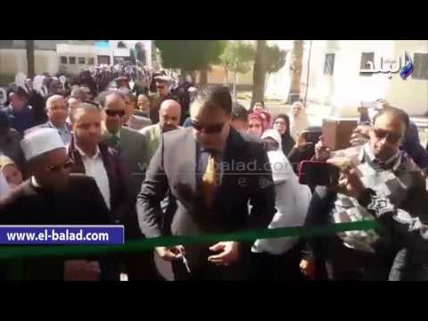 صدى البلد | محافظ الفيوم يفتتح عدداً من المشروعات الخدمية ضمن احتفالات المحافظة بعيدها القومى