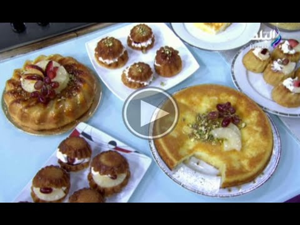 بسبوسة بالقشطة - كيك الباباز فى اكله من بلدى