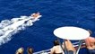 Cruise Ship Passengers Cheer As They Watch Plane Crash Survivors Being Rescued At Sea