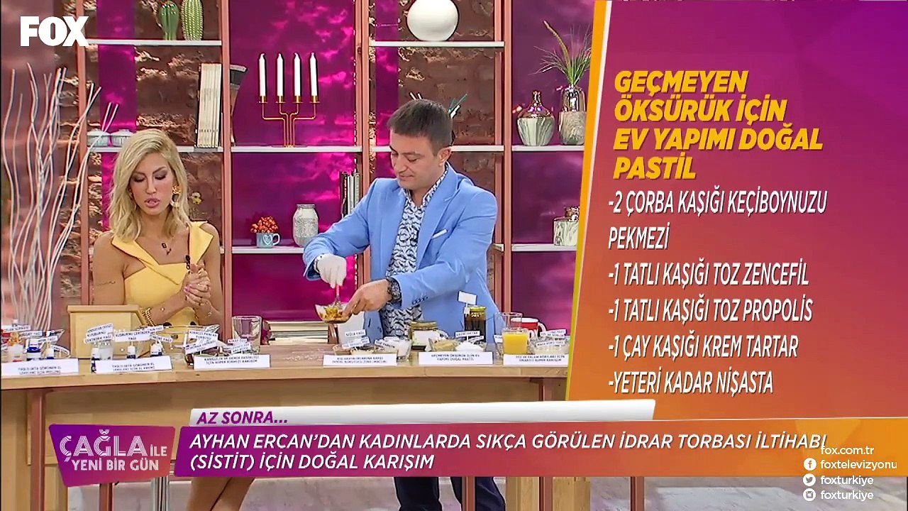 Ayhan Ercan dan geçmeyen öksürük için  doğal pastil tarifi