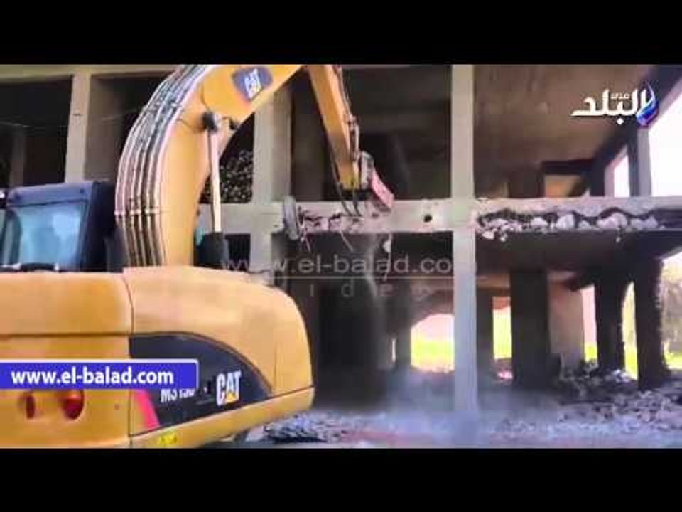 صدى البلد |إزالة 12 تعدى بشارع عبد الناصر ونادى قارون بالفيوم