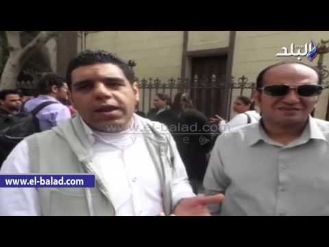 صدى البلد | وقفة لأولياء أمور طلاب مدرسة البشرى أمام مجلس النواب