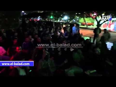 صدى البلد | زحام على مقاهي وسط البلد لمشاهدة مباراة مصر ونيجيريا