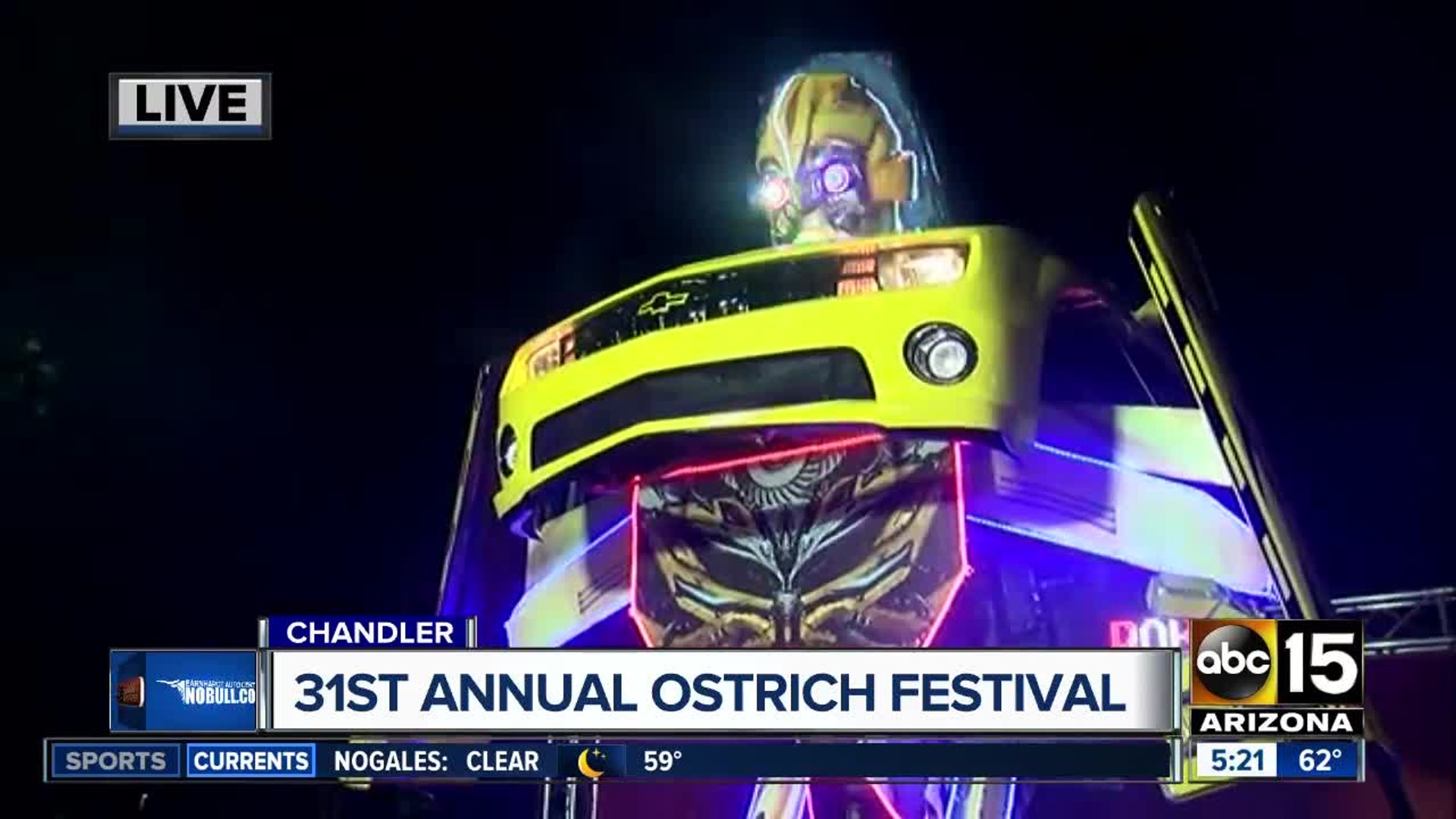 Bumblebee is at 31st Annual Ostrich Festival