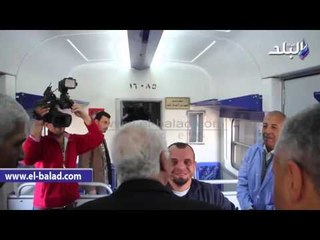 صدى البلد | وزير النقل يشدد على تطوير عربات القطارات خلال زيارته لـ"أبو راضى"