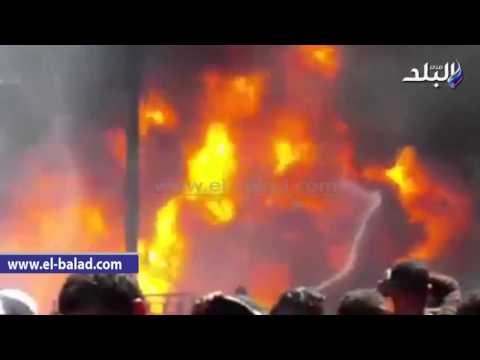 صدى البلد | الحماية المدنية بالإسكندرية تعلن السيطرة على حريق سيارة البترول بالإسكندرية