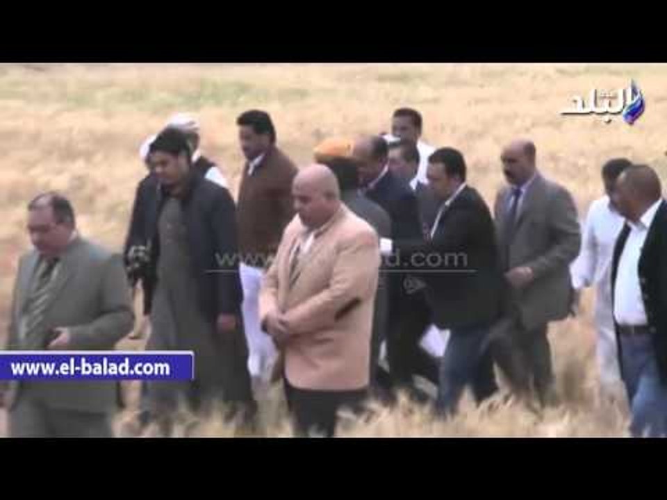 صدى البلد |وزير الزراعة ,محافظ مطروح يتفقد الزراعات المطيرة فى وادى الحبل‎.