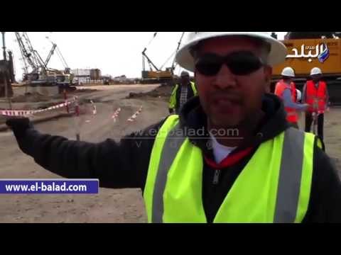 صدى البلد | اعمال التشيد في منطقة شرق بورسعيد وحواوات مع المهندسين في منطقة العمل