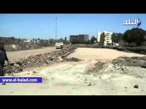 صدى البلد | نصر يتفقد الأعمال الإنشائية لإستاد المنيا الرياضي